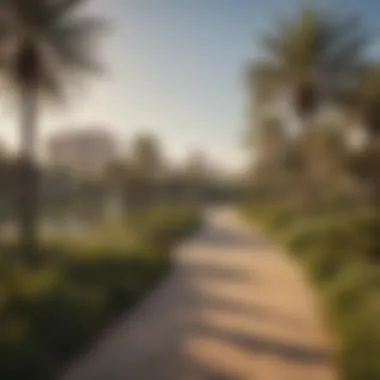 Nature and Relaxation in Al Nahda Scenic view of Al Nahda's parks and recreational areas