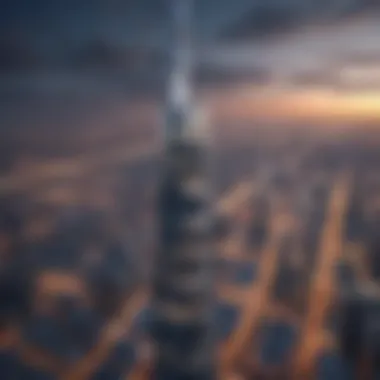 Majestic Height of the Sky Tower Aerial view of the Sky Tower showcasing its majestic height