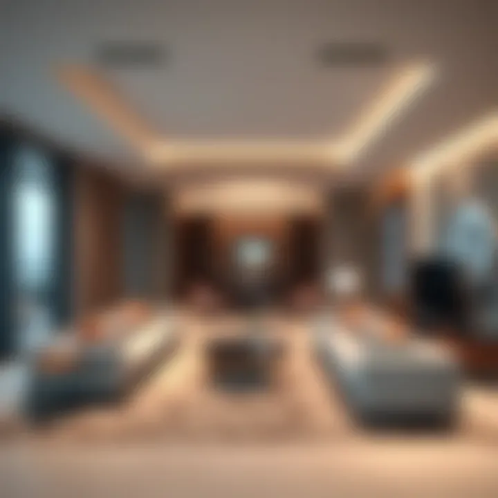 Luxurious apartment interiors in First Central TECOM.