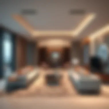 Luxurious Apartment Interiors in First Central TECOM Luxurious apartment interiors in First Central TECOM.