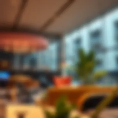 Business Hub in First Central TECOM Business hub in First Central TECOM with coworking spaces.