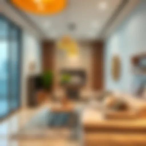 Modern furnished studio interior in Muwaileh