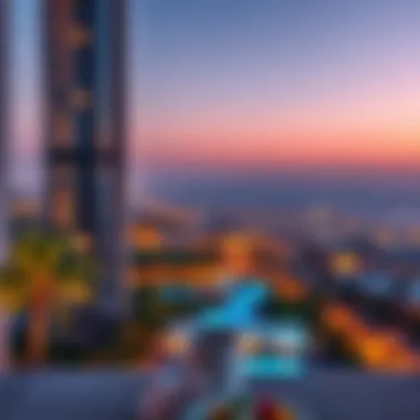 Scenic Dubai Landscape Surrounding Gateway Residence Scenic surroundings of Gateway Residence highlighting the vibrant Dubai landscape