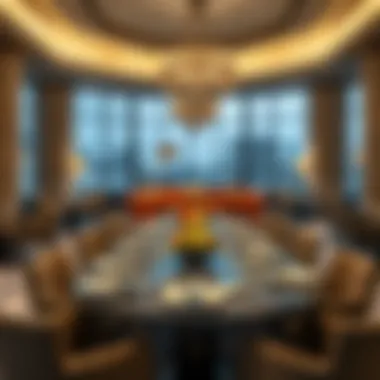 Gourmet Dining Experience at Golden Sands Dining area showcasing exquisite culinary offerings