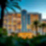 Luxurious exterior view of Golden Sands Hotel Apartments