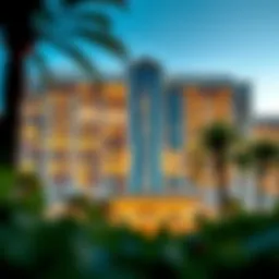 Luxurious exterior view of Golden Sands Hotel Apartments