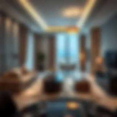 Sophisticated Interior Design of Apartment Suites Elegant interior of a hotel apartment suite