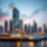 A panoramic view of Harbour Point showcasing modern architecture and vibrant skyline