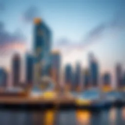 A panoramic view of Harbour Point showcasing modern architecture and vibrant skyline