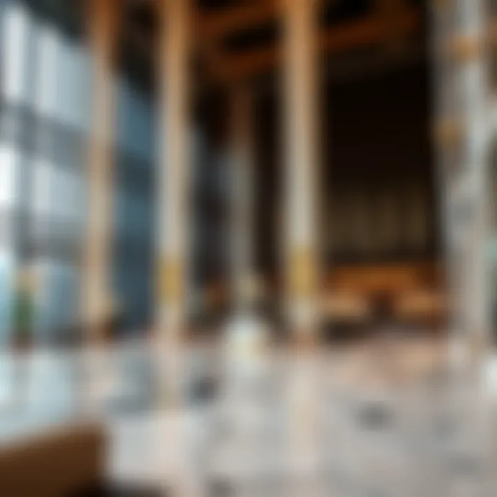 Luxurious lobby of Jannah Hotel with elegant decor