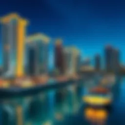 Scenic view of Jewel of the Creek showcasing modern architecture and waterfront