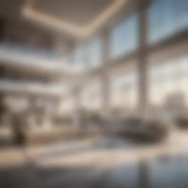 Modern Living in Lake Point Tower Luxurious interior of an apartment in Lake Point Tower reflecting modern living