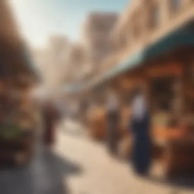 Vibrant Local Market in Al Quoz Local market scene in Al Quoz