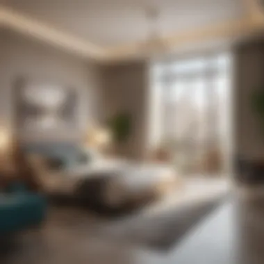Contemporary Room Design at Al Quoz Modern room layout showcasing contemporary design