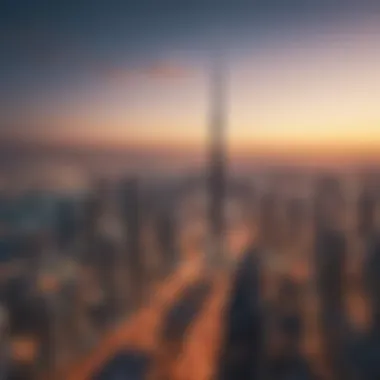 Dubai Skyline: A Blend of Modernity and Tradition A stunning skyline view of Dubai showcasing modern architecture.