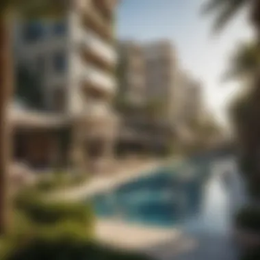 The Pearl Residence: Community and Amenities Panoramic view of the community surrounding the Pearl Residence, highlighting amenities and green spaces