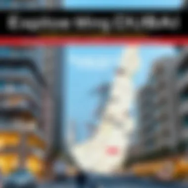 Explore Dubai: Neighborhood Insights for Renters Map highlighting various neighborhoods in Dubai