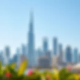 Stunning skyline view of Dubai showcasing iconic buildings