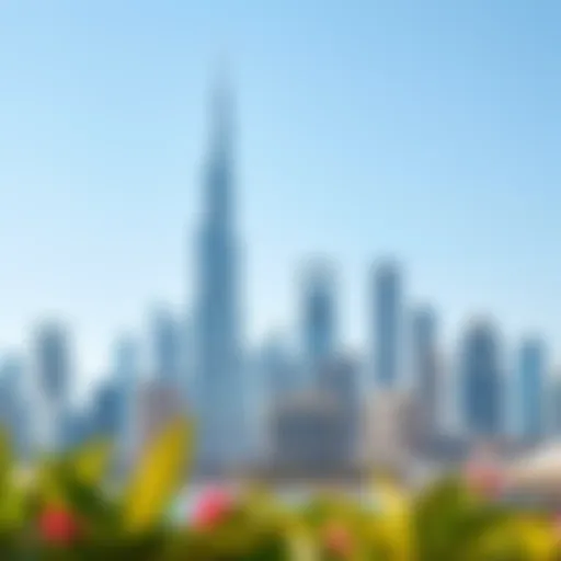 Stunning skyline view of Dubai showcasing iconic buildings