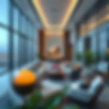 Contemporary Interior Design of Sobha Creek Vistas Tower A Interior space of Sobha Creek Vistas Tower A illustrating contemporary living