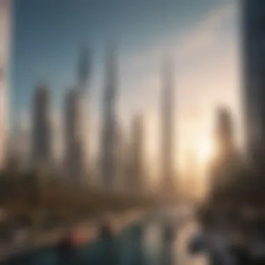 Dubai's Iconic Skyline and Climate Influence Stunning skyline of Dubai showcasing modern architecture